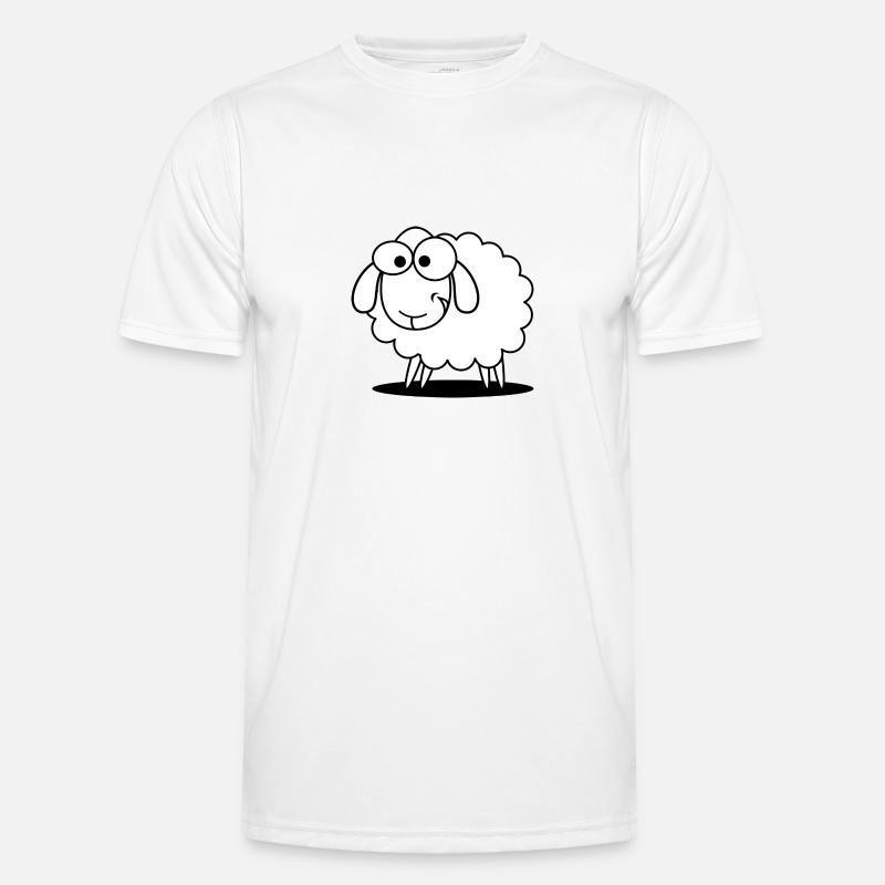 Witziges Schaf Männer Funktions-T-Shirt