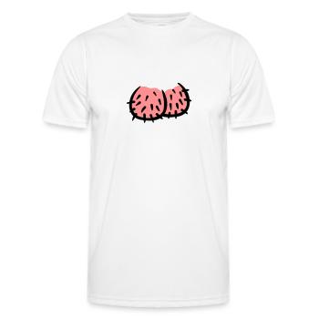 Penis - Men's Functional T-Shirt - white - Front - AI Model Male 178 dark (178cm)