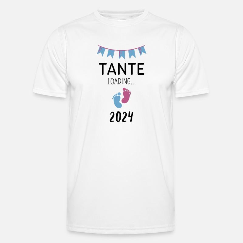 Tante Loading... 2024 - Männer Funktions-T-Shirt - Weiß