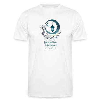 Ramadan Gift Eid Mubarak Islam Allah Muslim - Men's Functional T-Shirt - white - Front - AI Model Male 178 dark (178cm)