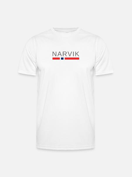 Narvik Norway - Men's Functional T-Shirt - white
