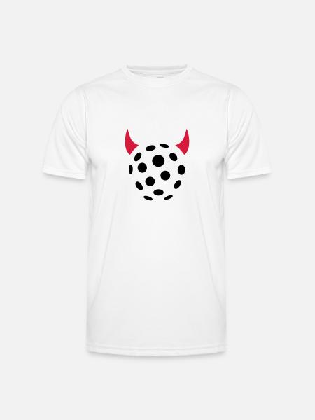 Floorball - Männer Funktions-T-Shirt - Weiß