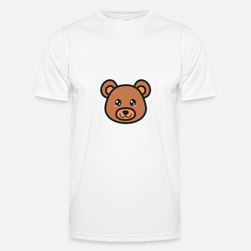 Bear Brown Bear Gift Idea - Men's Functional T-Shirt - white