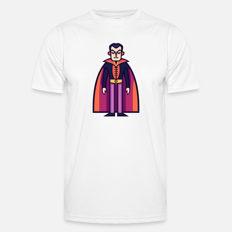 Vampire Halloween Symbol Comic - Men's Functional T-Shirt - white