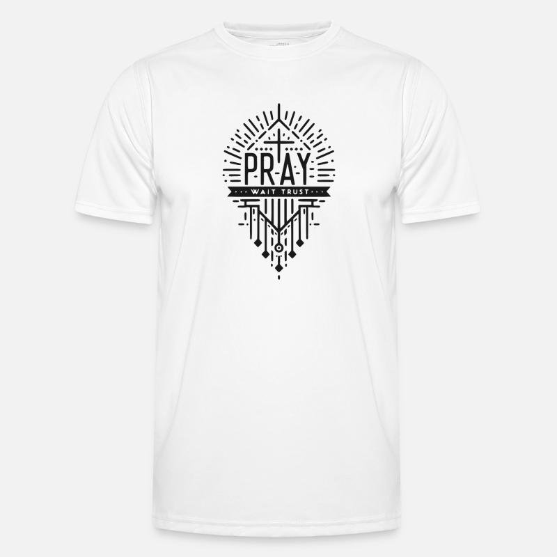 Pray Wait Trust Men's Functional T-Shirt