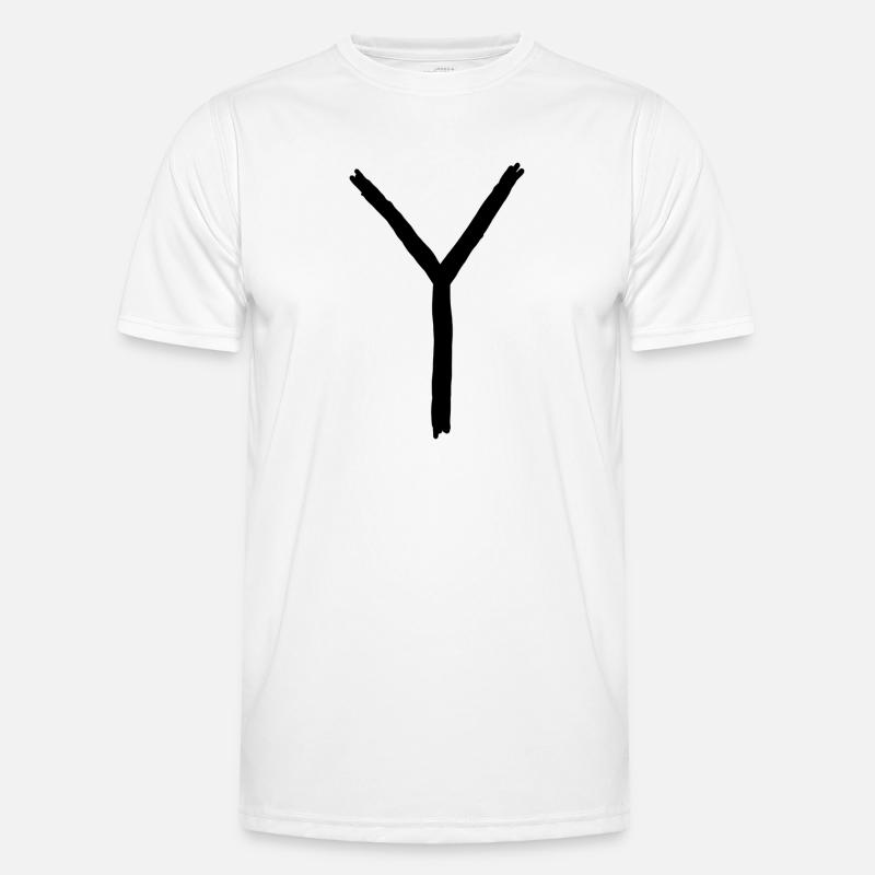Buchstaben Y Männer Funktions-T-Shirt