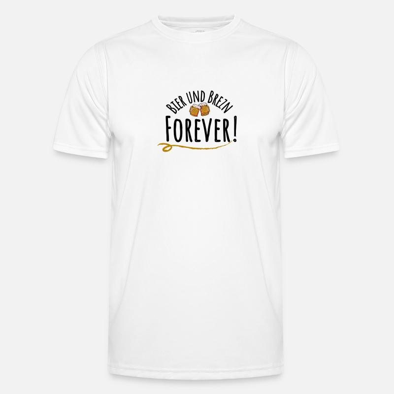 Bier und Brezn forever! Männer Funktions-T-Shirt