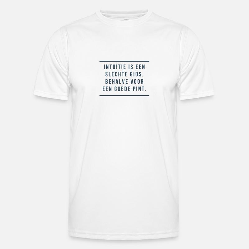 Antwerp Wisdom: Intuition & Pints Men's Functional T-Shirt