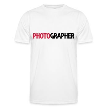 Photographer - Männer Funktions-T-Shirt - Weiß - Vorne - AI Model Male 178 dark (178cm)