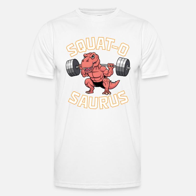 Squat-O Saurus Männer Funktions-T-Shirt