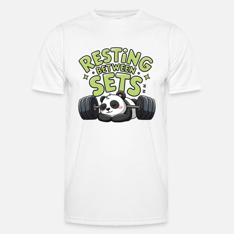 Resting Between Sets - Men's Functional T-Shirt - white