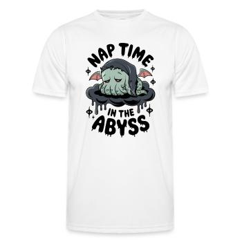 Nap Time In The Abyss - Men's Functional T-Shirt - white - Front - AI Model Male 178 dark (178cm)