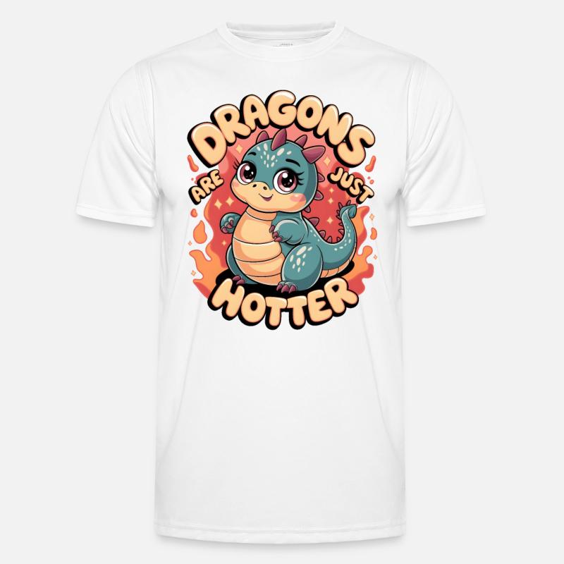 Les dragons sont juste plus chauds T-shirt sport Homme