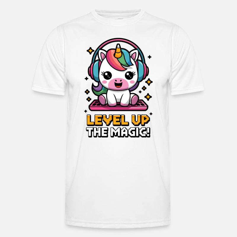 Level Up The Magic! - Men's Functional T-Shirt - white