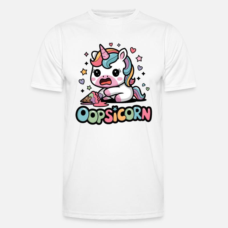 Oopsicorn Männer Funktions-T-Shirt