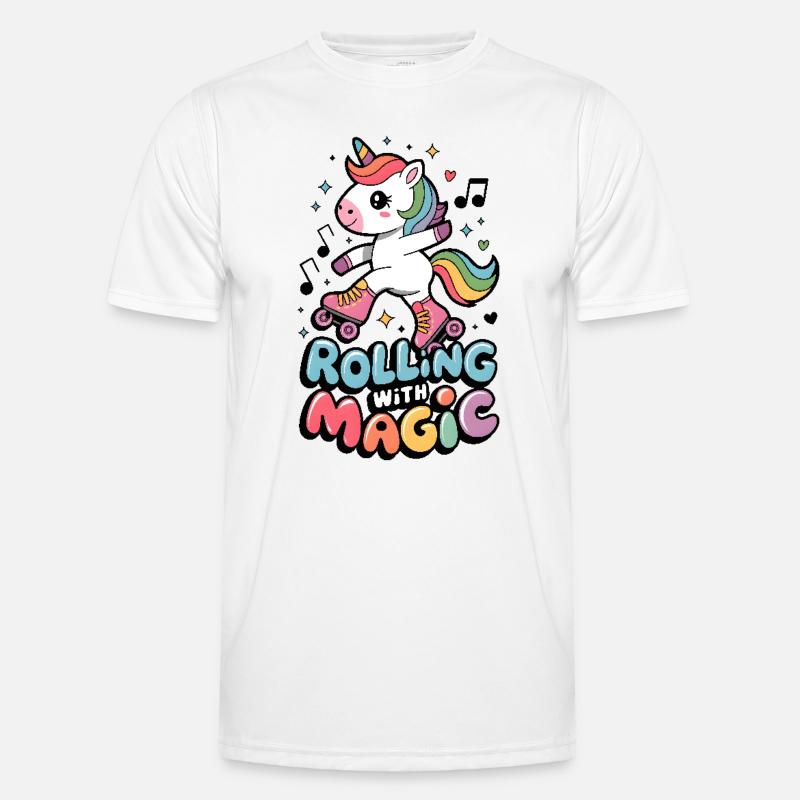 Rolling With Magic - Men's Functional T-Shirt - white