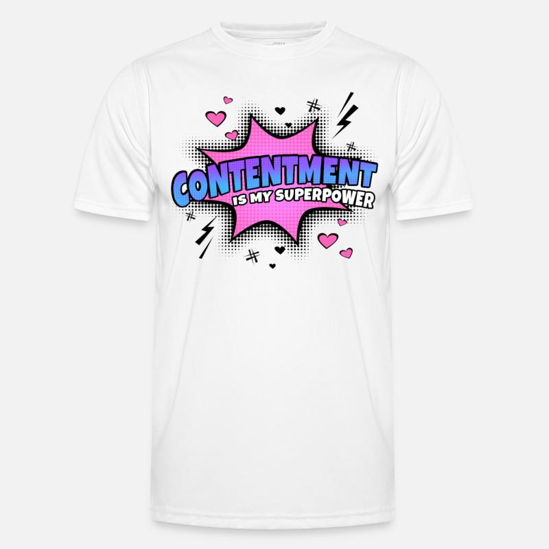 Contentment is my superpower trait Men's Functional T-Shirt