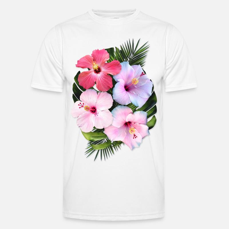 AD Hibiscus Männer Funktions-T-Shirt