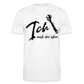 Ich mach das schon - Handwerker - Bastler - Männer Funktions-T-Shirt - Weiß - Vorne - AI Model Male 178 dark (178cm)