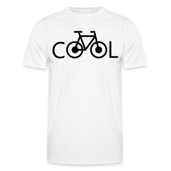 Cooles Fahrrad Cool Bicycle cool Bike - T-shirt sport Homme - blanc - Devant - AI Model Male 178 dark (178cm)