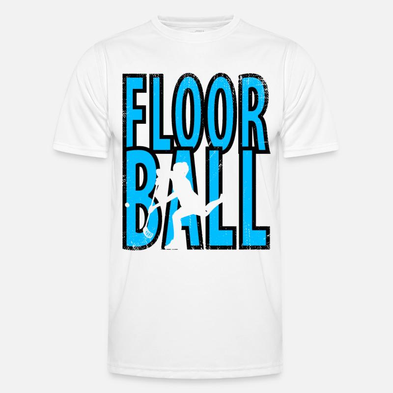 Floorball - Men's Functional T-Shirt - white