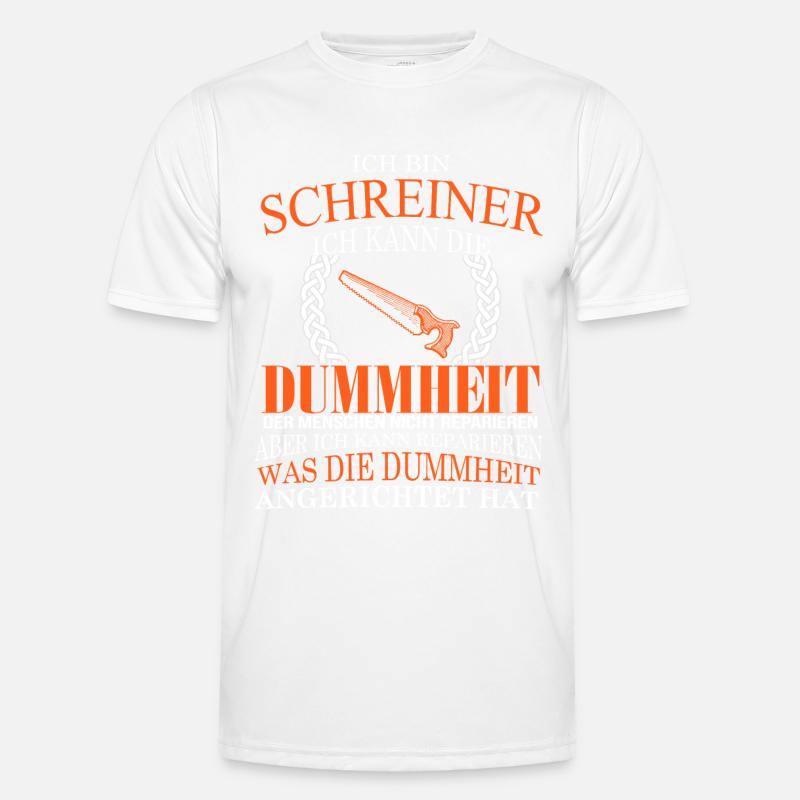 I am a carpenter - Men's Functional T-Shirt - white