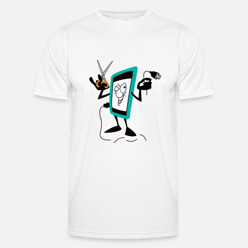 IPHONE - Men's Functional T-Shirt - white