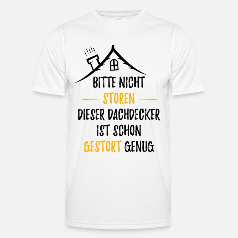 DACHDECKER - Männer Funktions-T-Shirt - Weiß