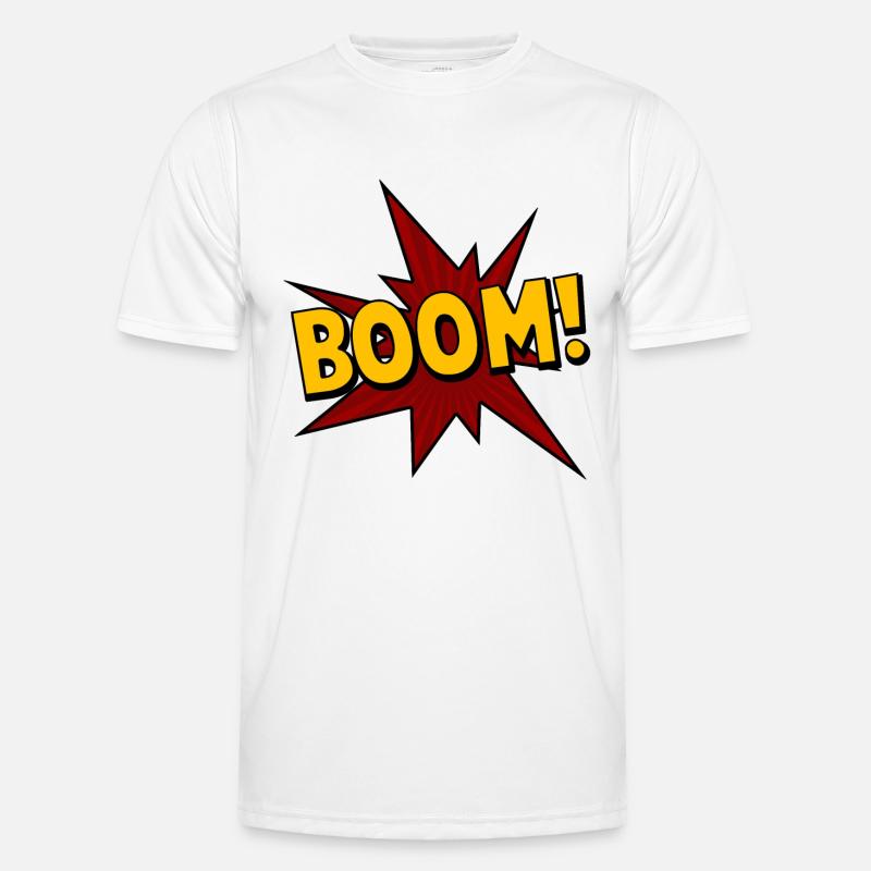 boom! - Comic - Men's Functional T-Shirt - white