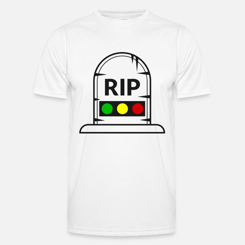Traffic light Rest in Peace RIP Men's Functional T-Shirt