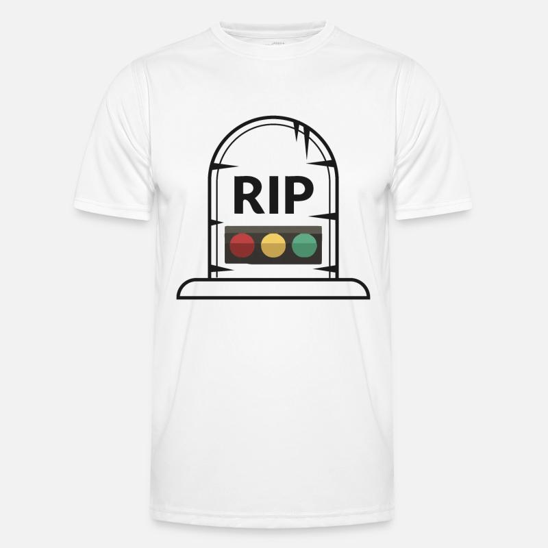 Ampel Ruhe in Frieden RIP Männer Funktions-T-Shirt