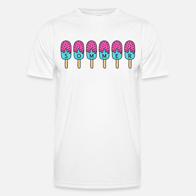 Sommer Eis Männer Funktions-T-Shirt