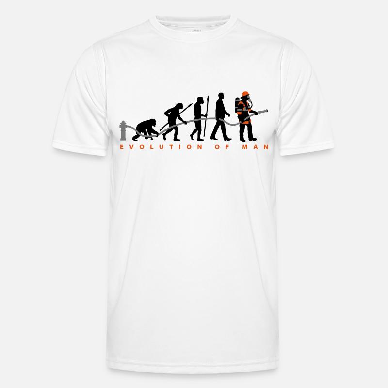 evolution_feuerwehrmann_032015_c_3c - Männer Funktions-T-Shirt - Weiß