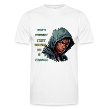 kampfsport mission boxen boxring motivation - Männer Funktions-T-Shirt - Weiß - Vorne - AI Model Male 178 dark (178cm)