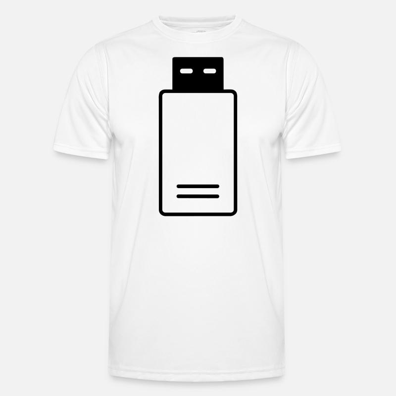 USB flash drive Men's Functional T-Shirt