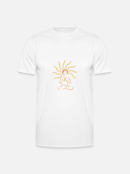 Mediatation Sun - Men's Functional T-Shirt - white