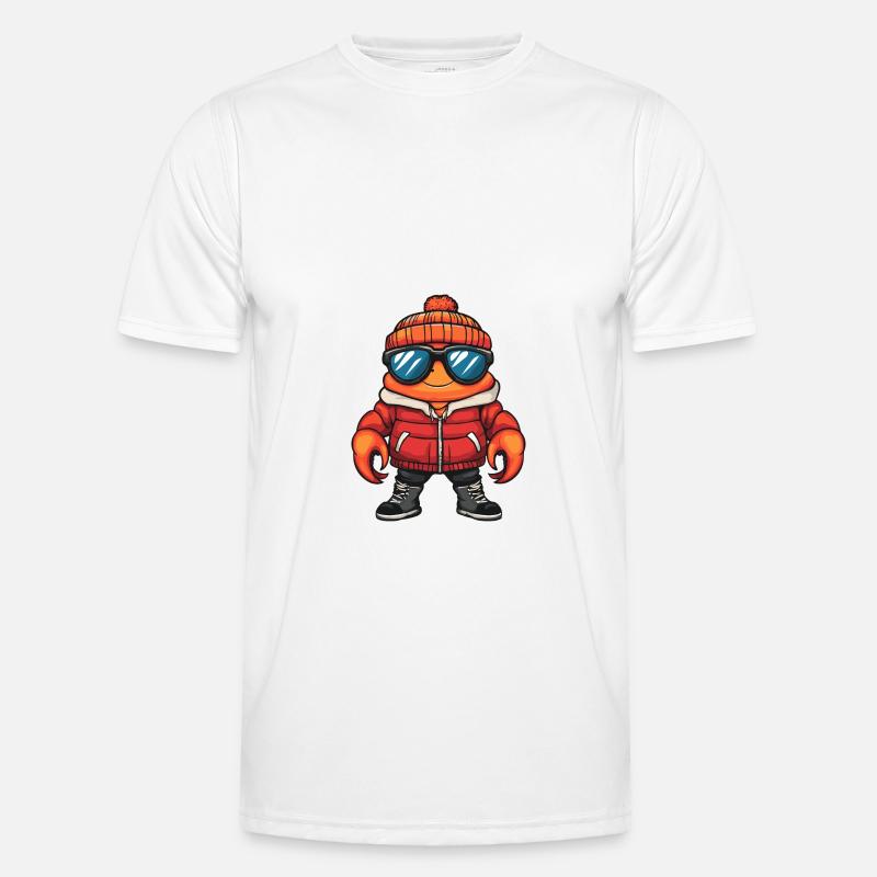 Crab Crab Winter Comic - Men's Functional T-Shirt - white