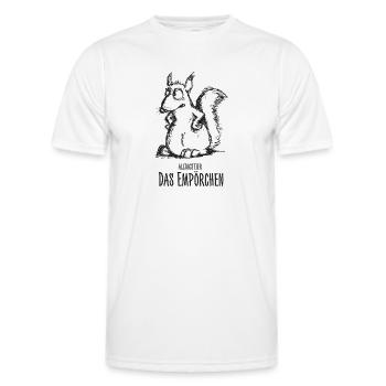 Das Empörchen - Männer Funktions-T-Shirt - Weiß - Vorne - AI Model Male 178 dark (178cm)