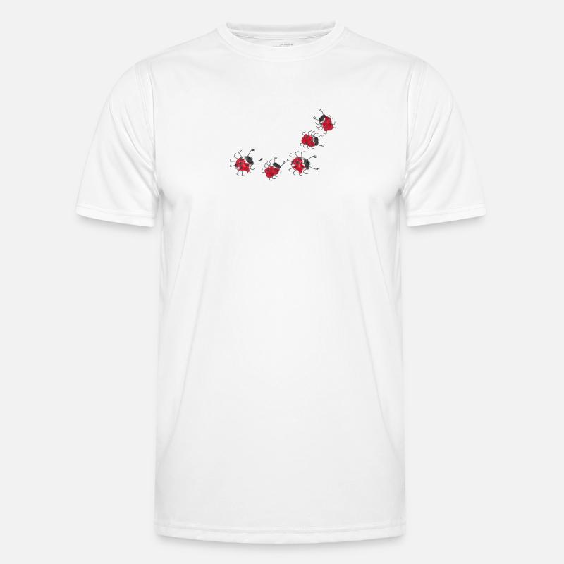 Marienkäfer Glück Ladybug Männer Funktions-T-Shirt