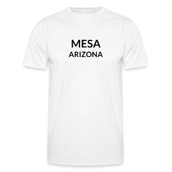 Mesa, Arizona, États-Unis - T-shirt sport Homme - blanc - Devant - AI Model Male 178 dark (178cm)