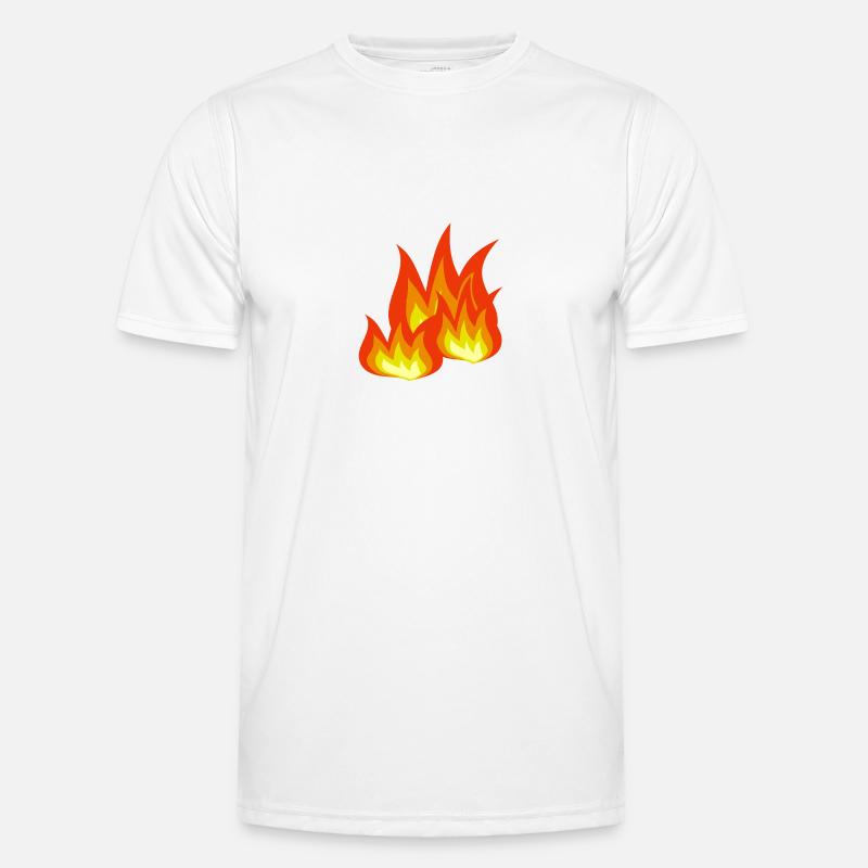 Flammes Feu T-shirt sport Homme