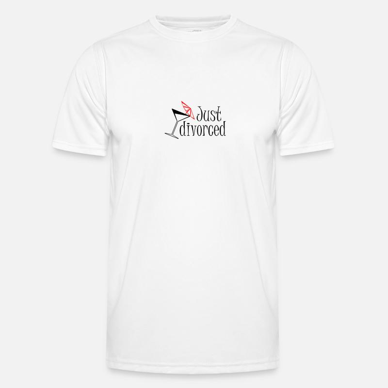 Scheidung - Just divorced Männer Funktions-T-Shirt