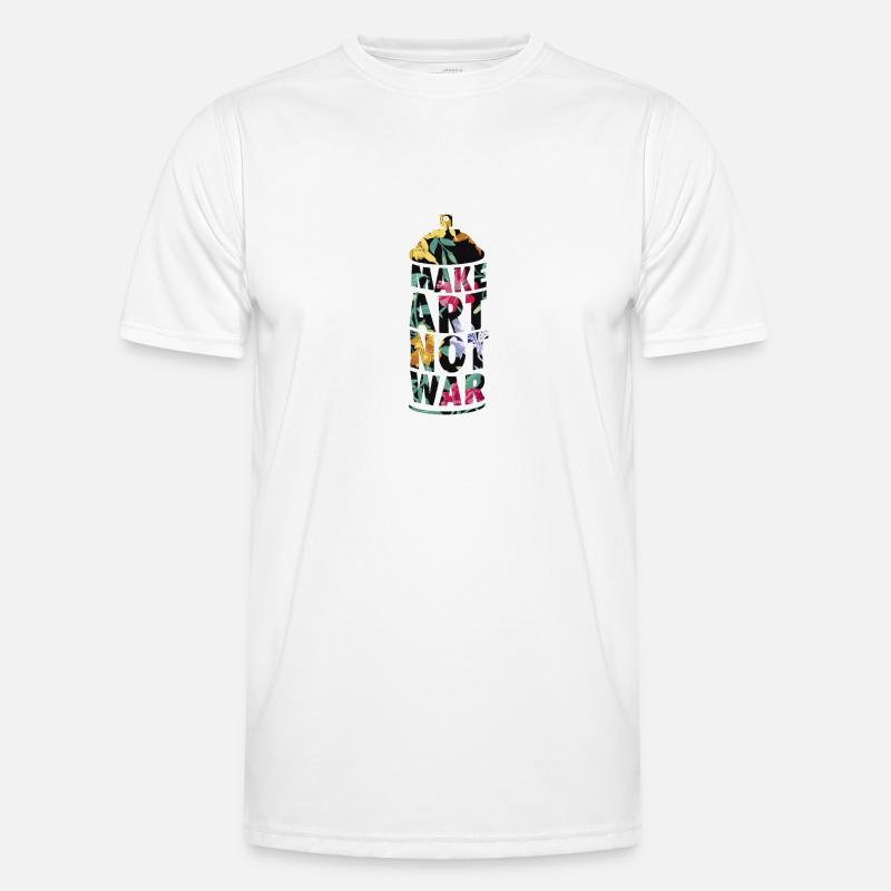 Make art not war Men's Functional T-Shirt