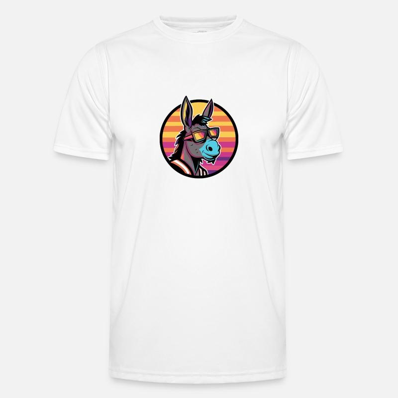 Donkey Cool Comic - Men's Functional T-Shirt - white