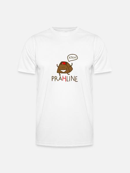 Praline - Männer Funktions-T-Shirt - Weiß