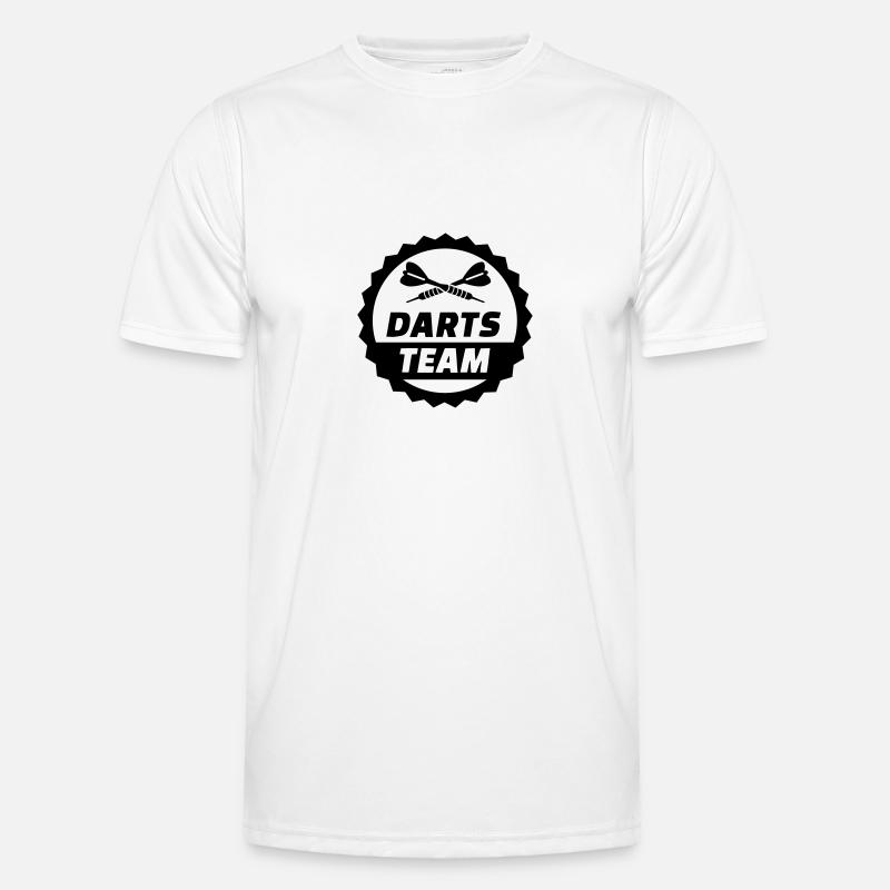 Darts Team - Men's Functional T-Shirt - white