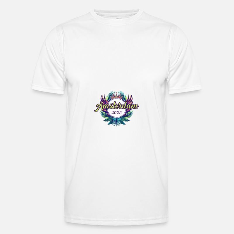 Amsterdam 2025 Team - Men's Functional T-Shirt - white