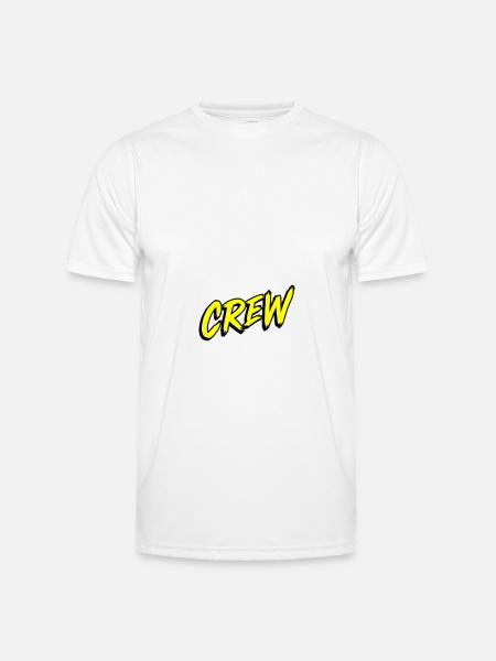 Crew lettering - Men's Functional T-Shirt - white