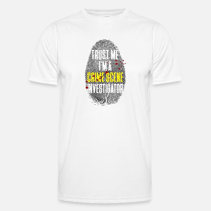Securing traces - Kripo Polizei Kriminaltechnik - Men's Functional T-Shirt - white