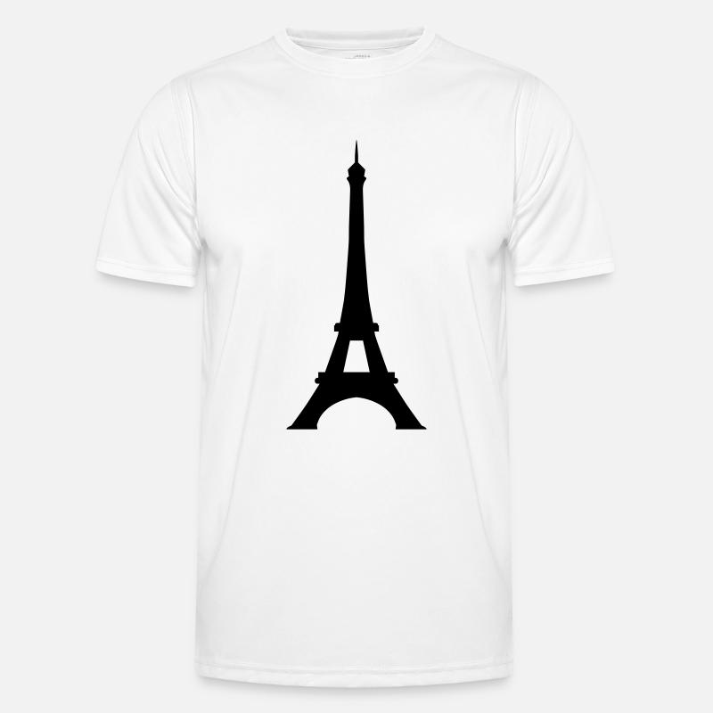 Eiffelturm Männer Funktions-T-Shirt